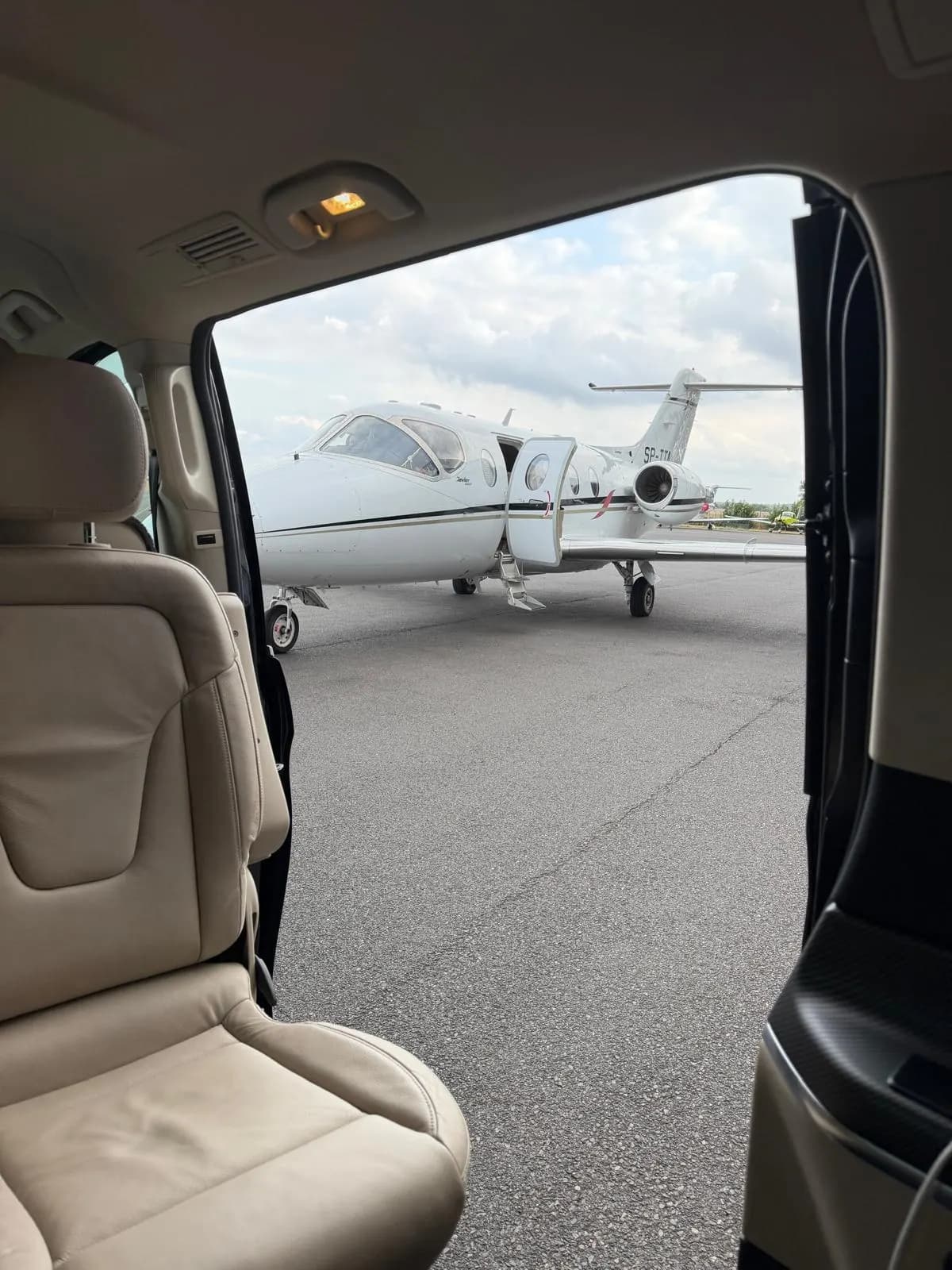 Driven right up to the aircraft