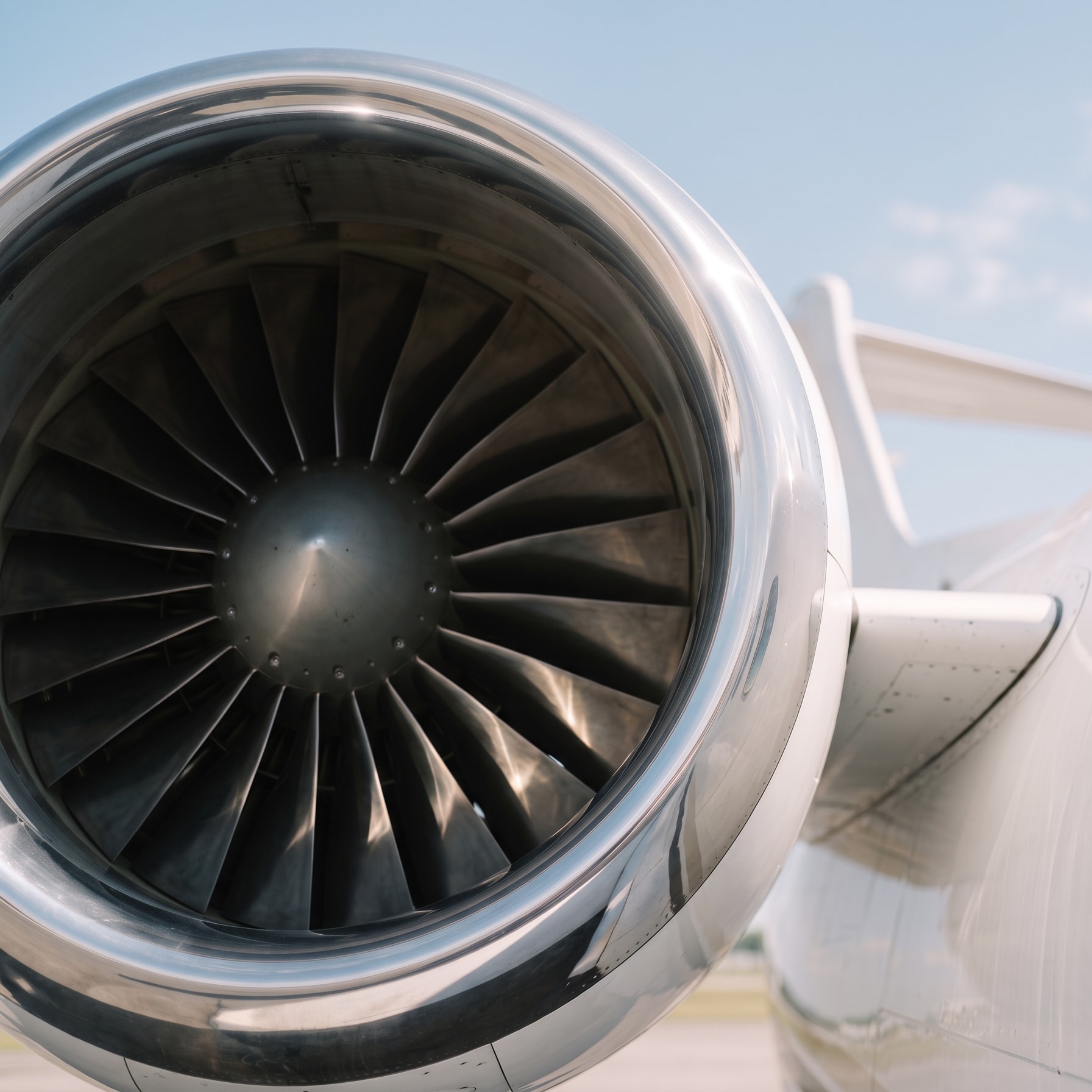 Triebwerk eines Businessjets